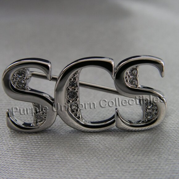 Swarovski Crystal Tac Pins Set of 3 SCS 2011-2012-2013 Events - Picture 4 of 4